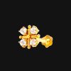 4 Stone Gold NOSE PIN.