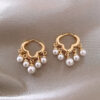 Crystal Pearl Dangle Earring